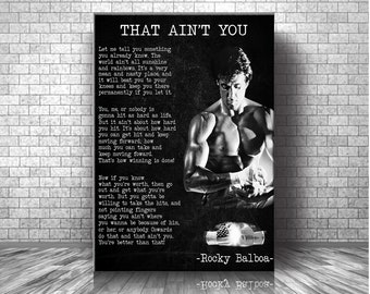 Details about   Rocky Balboa Inspirational Motivational Movie Quote 24x36 27x40 Poster CX1160 
