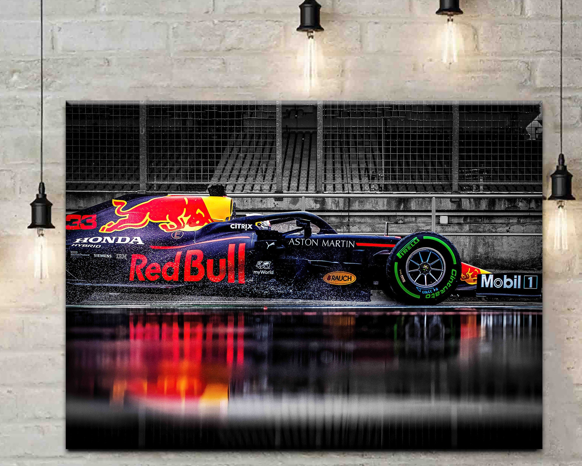 Formula 1 Max Verstappen Canvas Red Bull Wall Art Formula 1 Etsy
