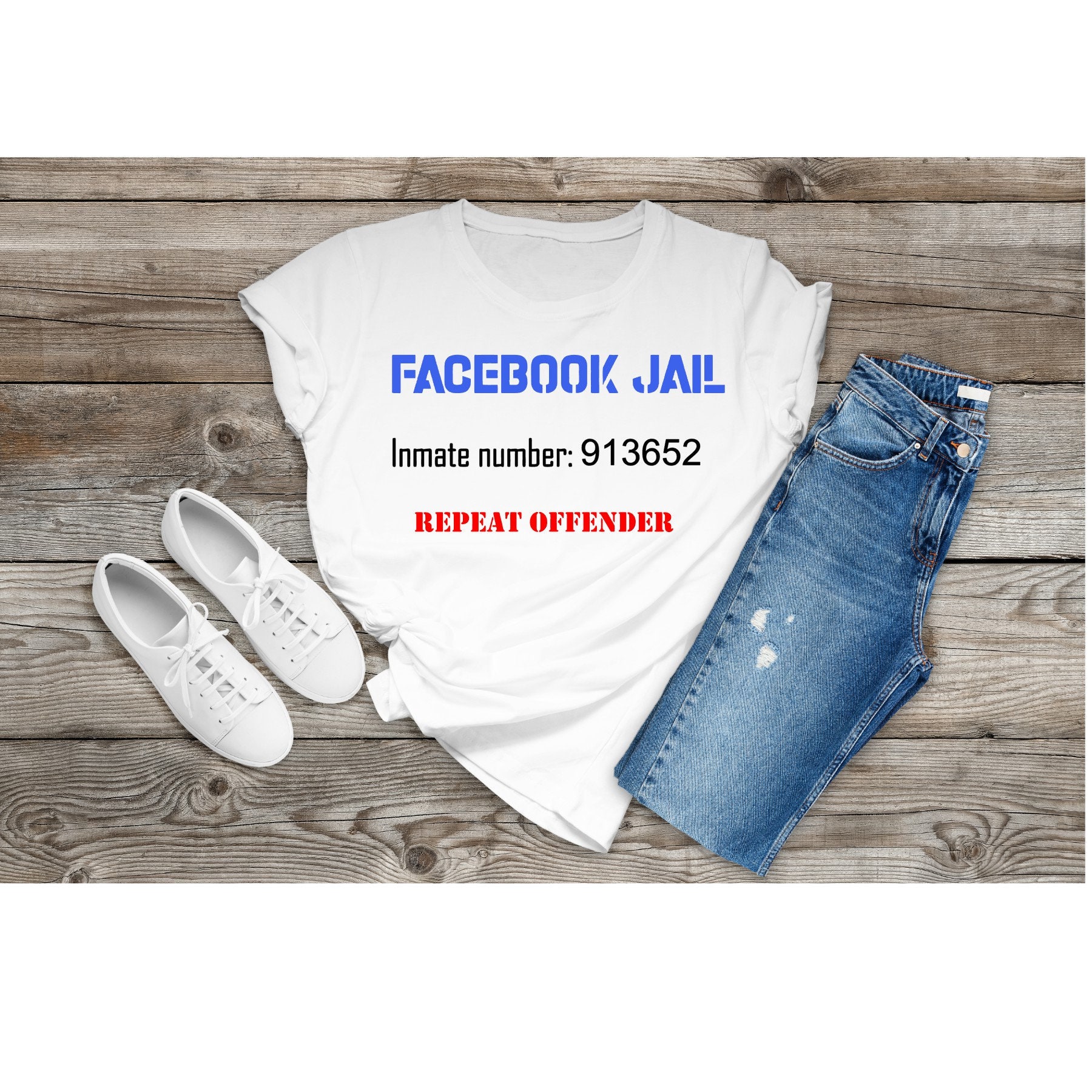 Facebook Jail Inmate Repeat Offender Svg Social Media Humor | Etsy