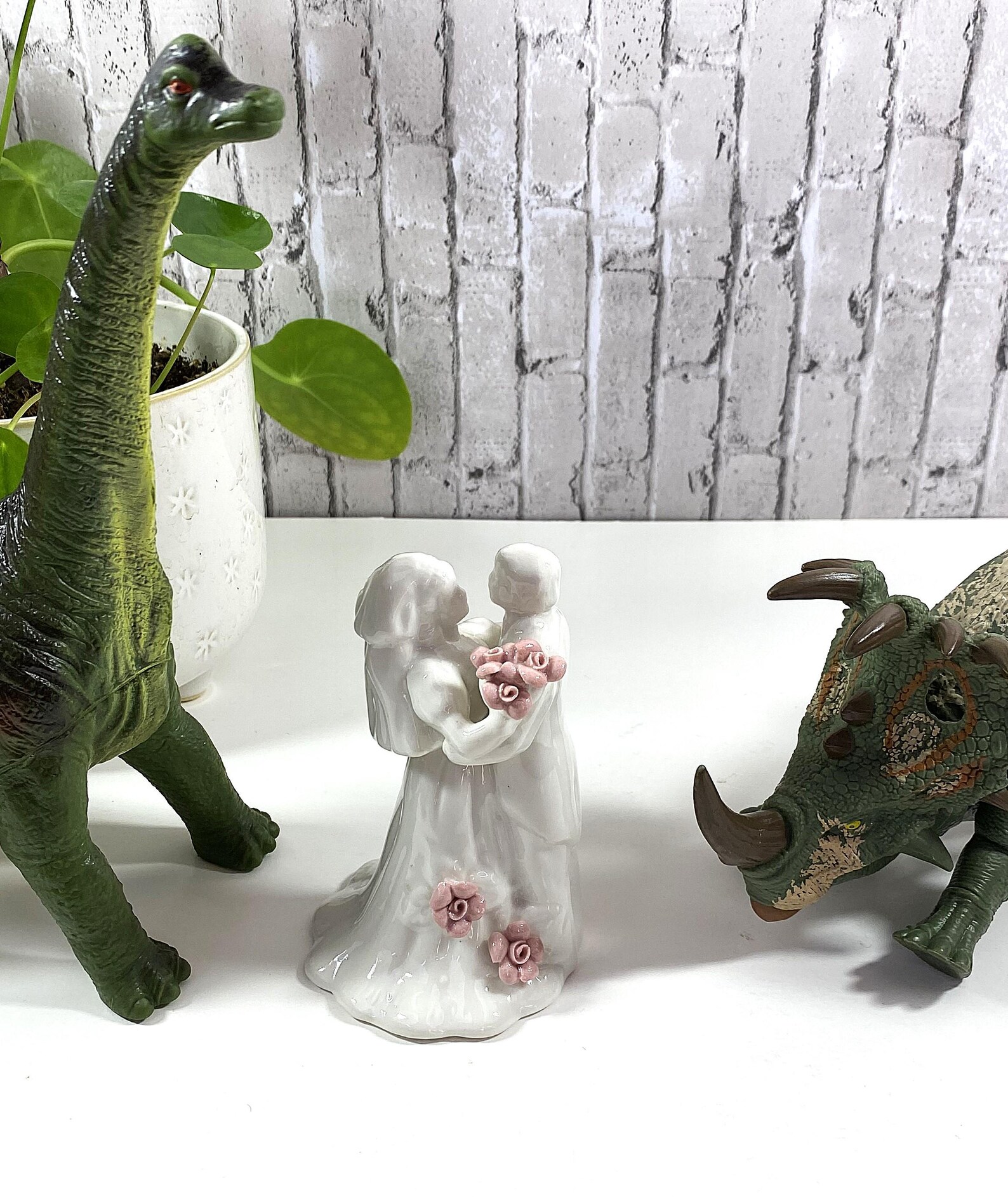 Ceramic Wedding Cake Topper - Etsy