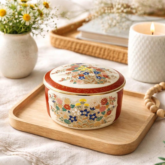 Satsuma Floral Trinket Case