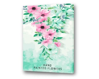 Refreshing Flowers - 40x50cm Pre-stretched on Frame Paint By Numbers DIY Kit for adults