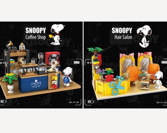 Building Blocks - Snoopy - Coffee Shop / Hair Salon