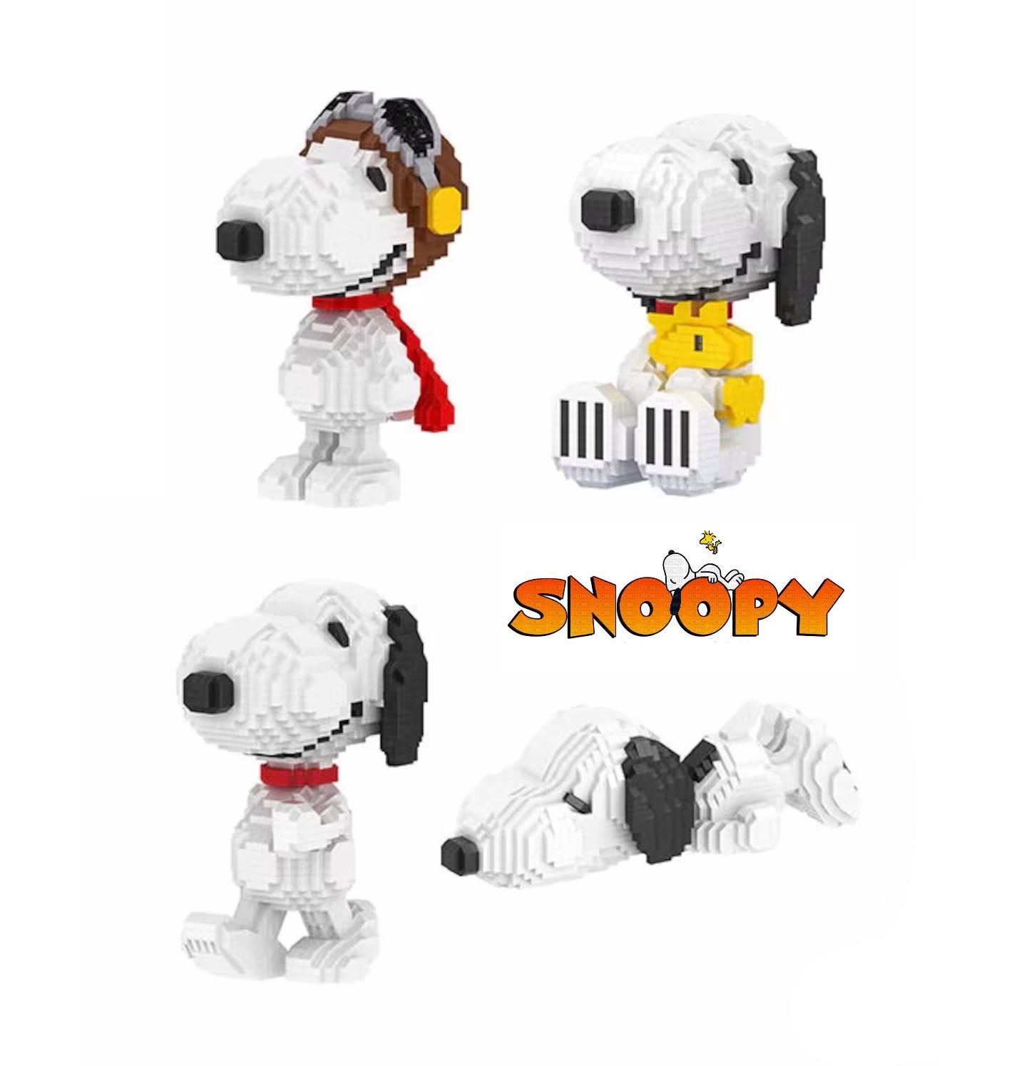 Hsanhe Mini Building Blocks Kit – Hot Peanuts Snoopy & Friends, Challenging Game Gift For Ages 10+