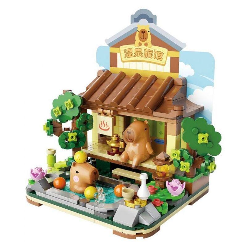 Set De 6 Micro Bloques De Construcción De Capibara – 215-208 Piezas Cada Uno, Juguete Educativo Y Decorativo (modelo Vaquero Y Otros)