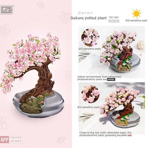 Mini Building Blocks - Sakura Potted Plant