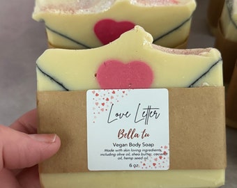 Cold Process Soap Love Letter Artisian soap