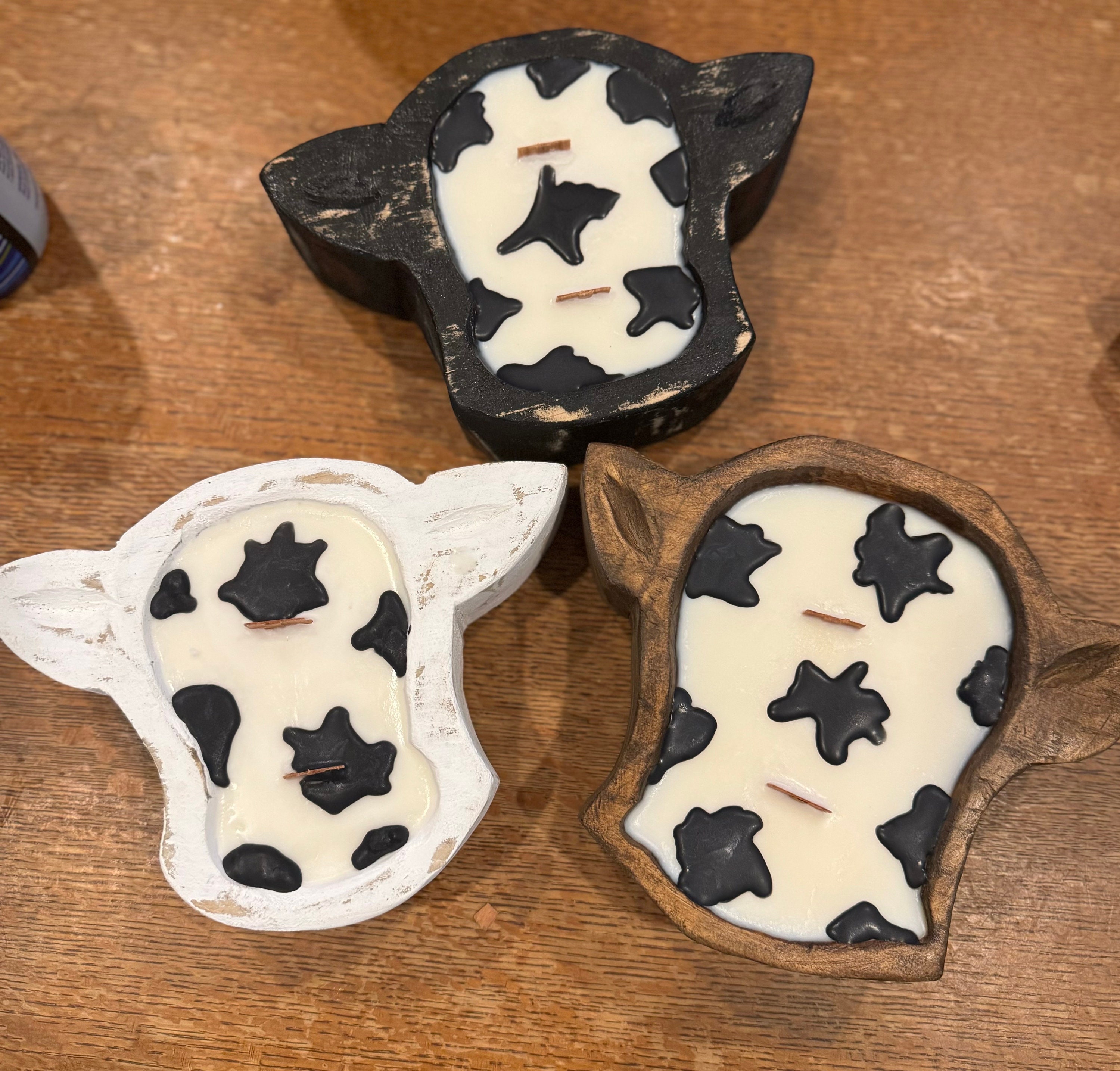 Cow Head Dough Bowl Candle