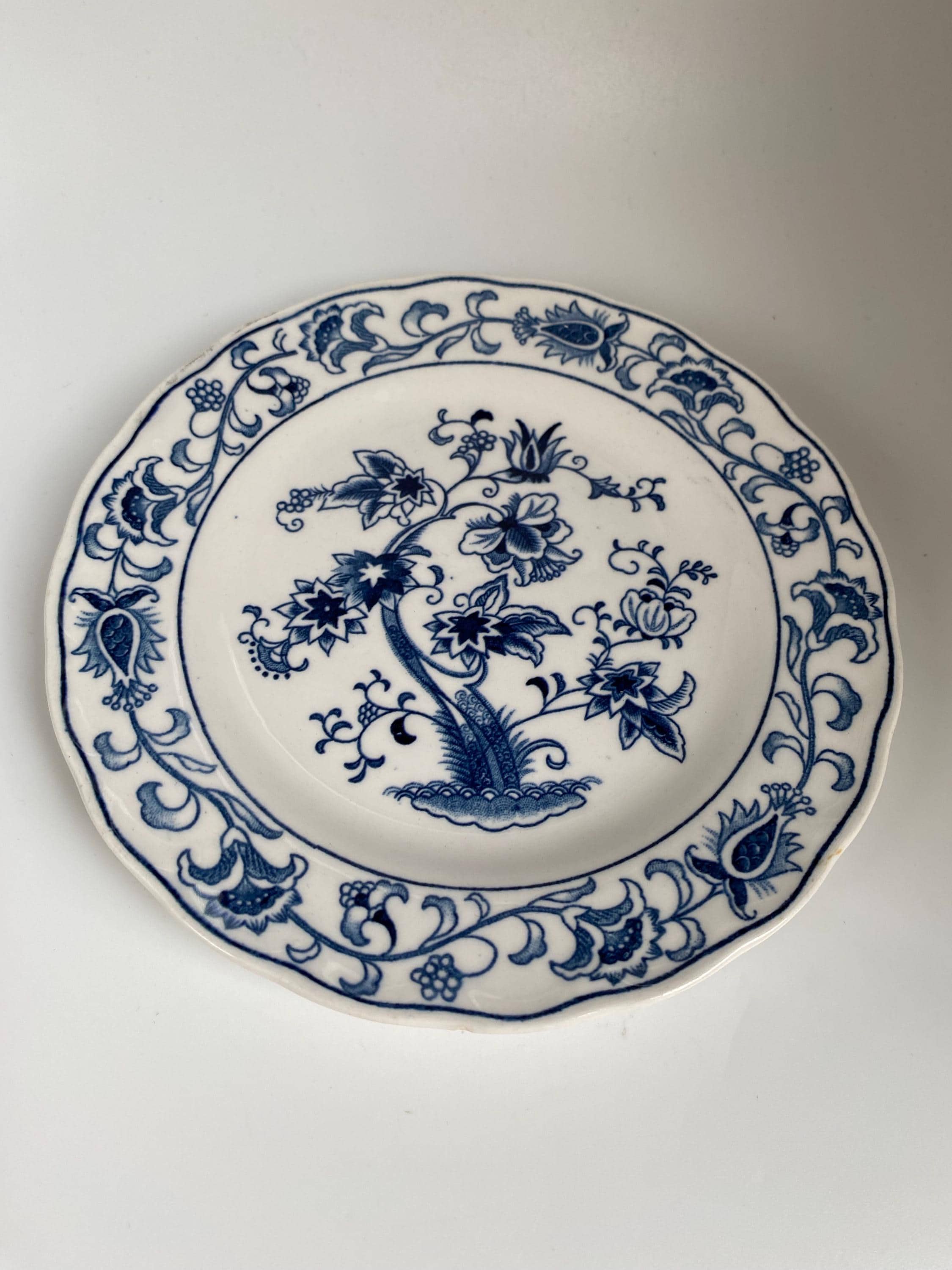 NIKKO DOUBLE PHOENIX IRONSTONE 14枚　昭和レトロ Nikko NKT Japan Double Phoenix ironstone Blue and white Soup