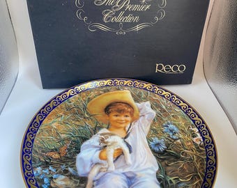 Vintage Reco The Premier Collection Le Beau Plate by Sandra Kuck, 10”, 1992, Rare