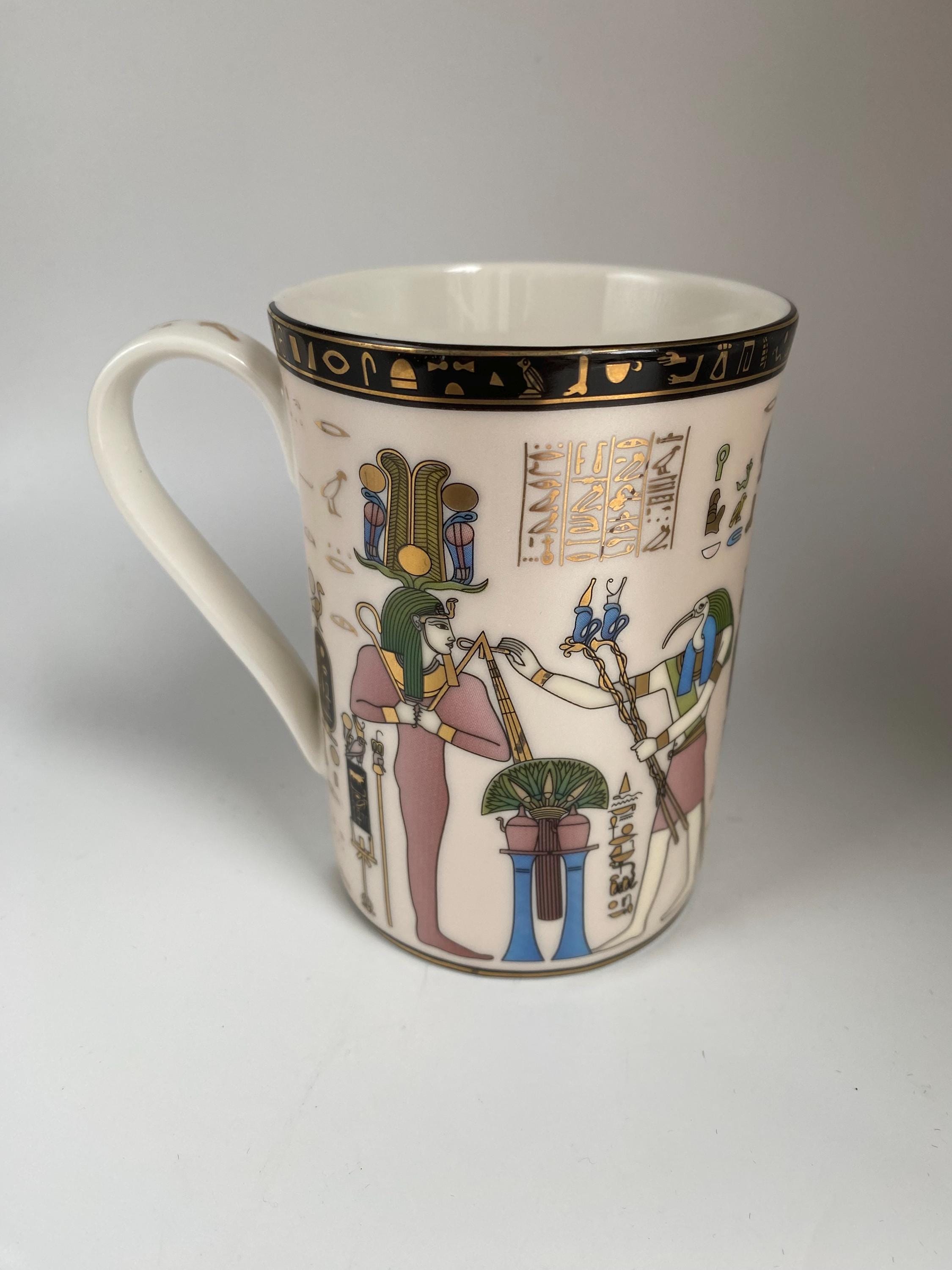 Vintage Fathy Mahmoud FM Fine Egyptian Tableware Coffee Tea Cup 