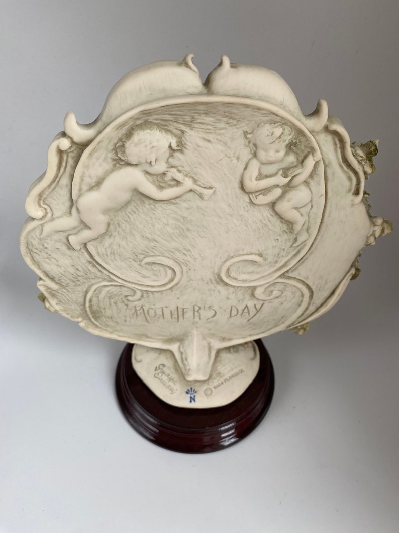 Giuseppe Armani 1994 Mother s Day Plaque On A Wood Stand Home Decor giuseppe-armani-1994-mother-s-day-plaque-on-a-wood-stand-home-decor