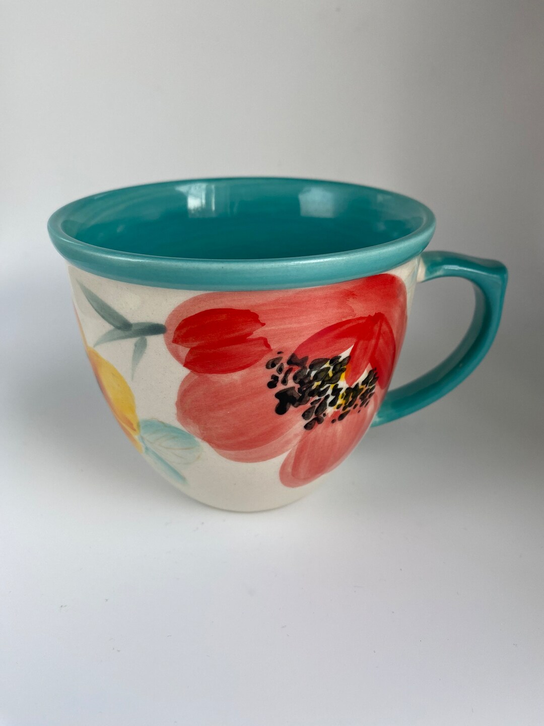 The Pioneer Woman Stoneware Floral Coffee / Tea Mug, 14 Oz, 4, From My