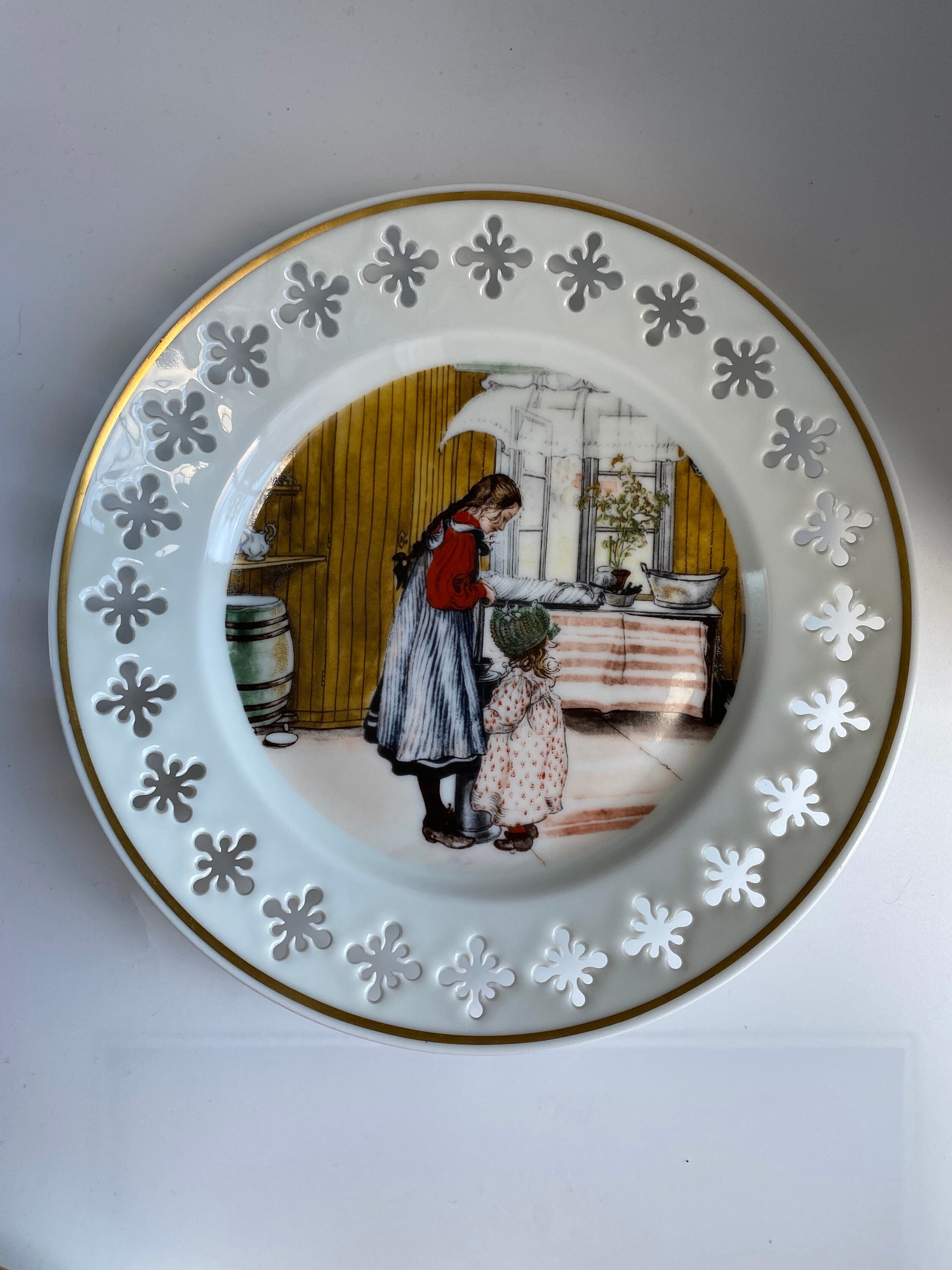 ロイヤル コペンハーゲン Carl Larsson 陶板 ヴィンテージ Royal