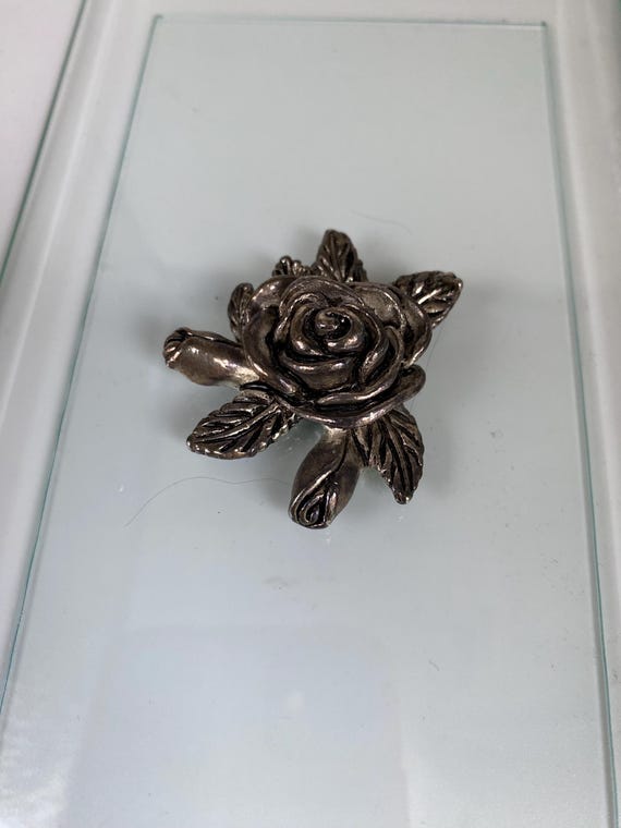 Vintage Studio Silversmiths Filigree Mirrored Jew… - image 7