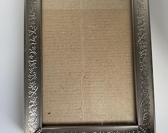 Vintage Malden Pewter Photo Frame For 5”x7” Photos, Very Rare