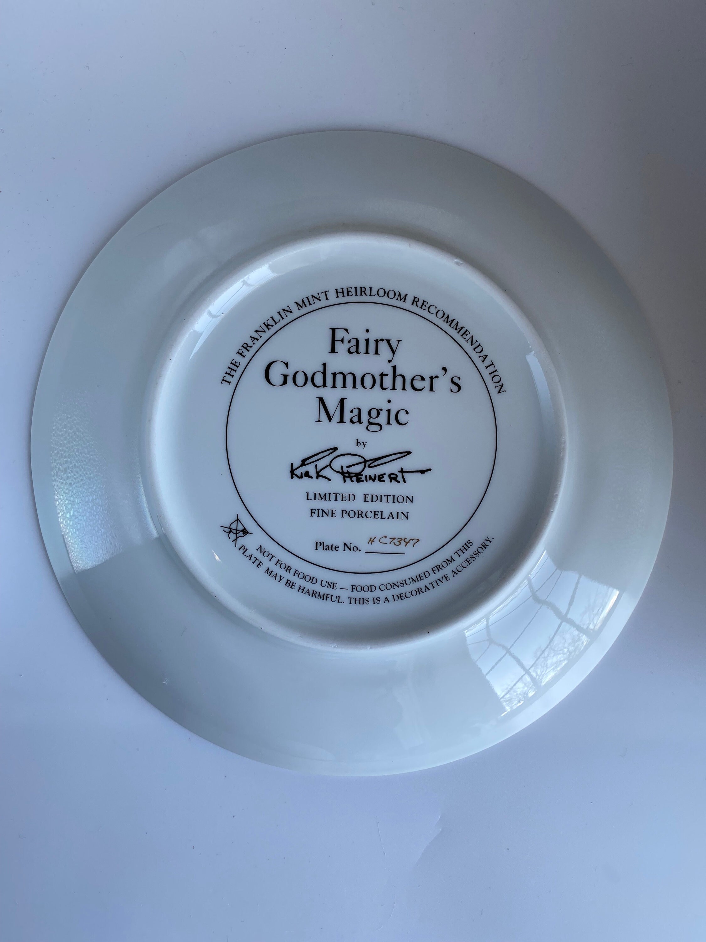 Franklin Mint Heirloom Fairy Godmother's Magic Collector's Plate
