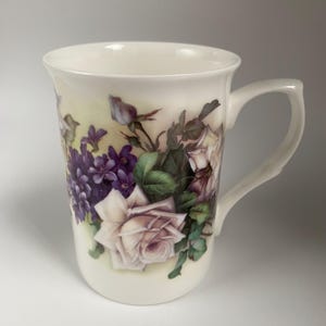 Stechcol Gracie Bone China Coffee Mug by Coastline Imports, 4” Tall