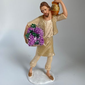 Hawthorne Village The Heavenly Blessings  Christmas Tree Nativity Collection Figurine “Wine Merchant”, 5.75”, Very Rare