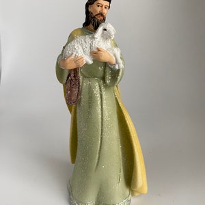 Hawthorne Village The Heavenly Blessings  Christmas Tree Nativity Collection Figurine “Shepherd With Lamb”, 5.5”, Very Rare