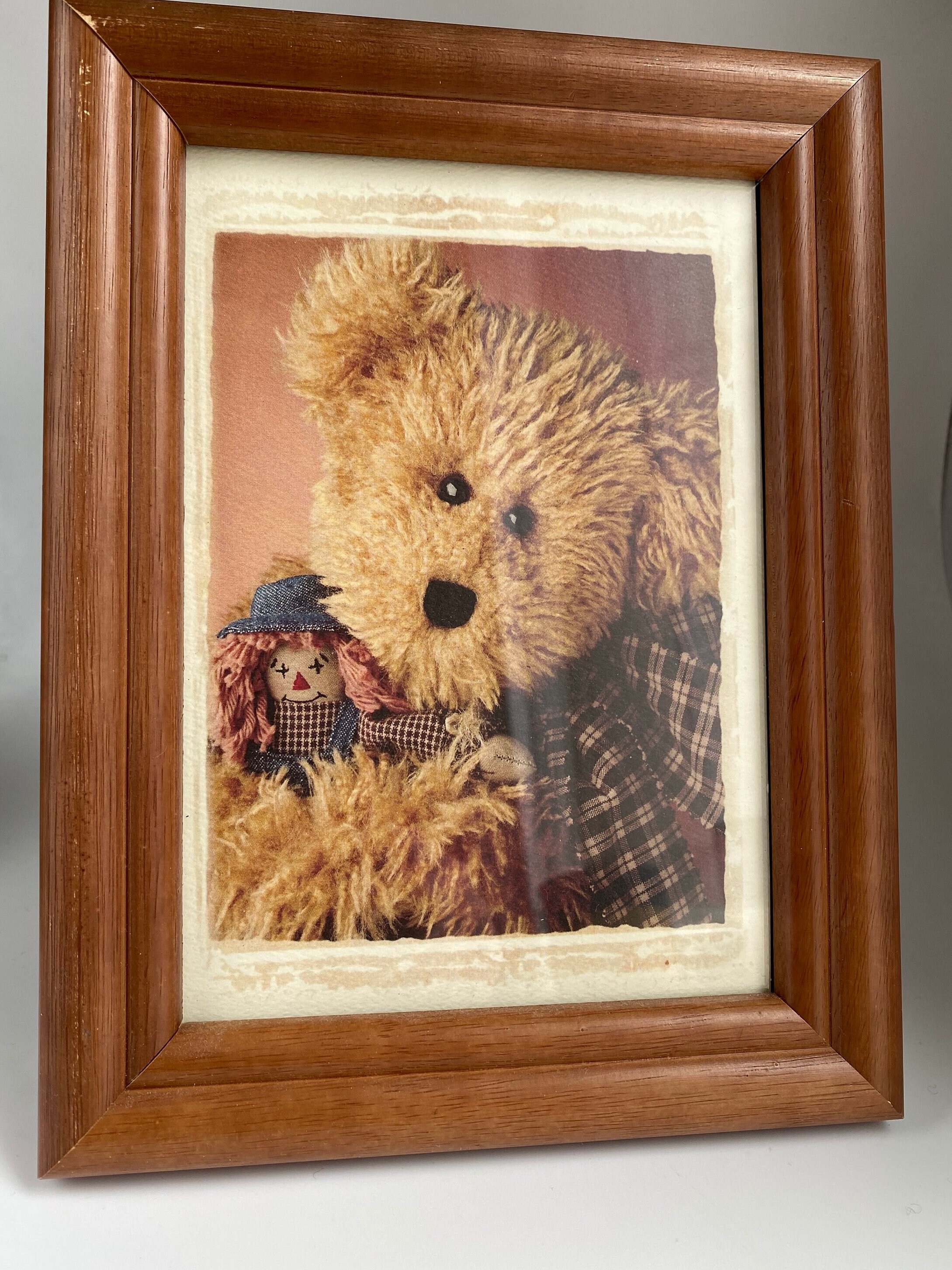 Vintage Wooden Frame With the Boyds Collection Bear Printed
