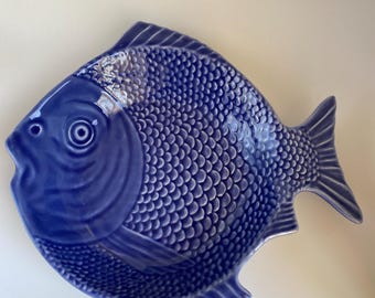 Bordallo Pinheiro Blue Sunflower Platter Plate - Etsy