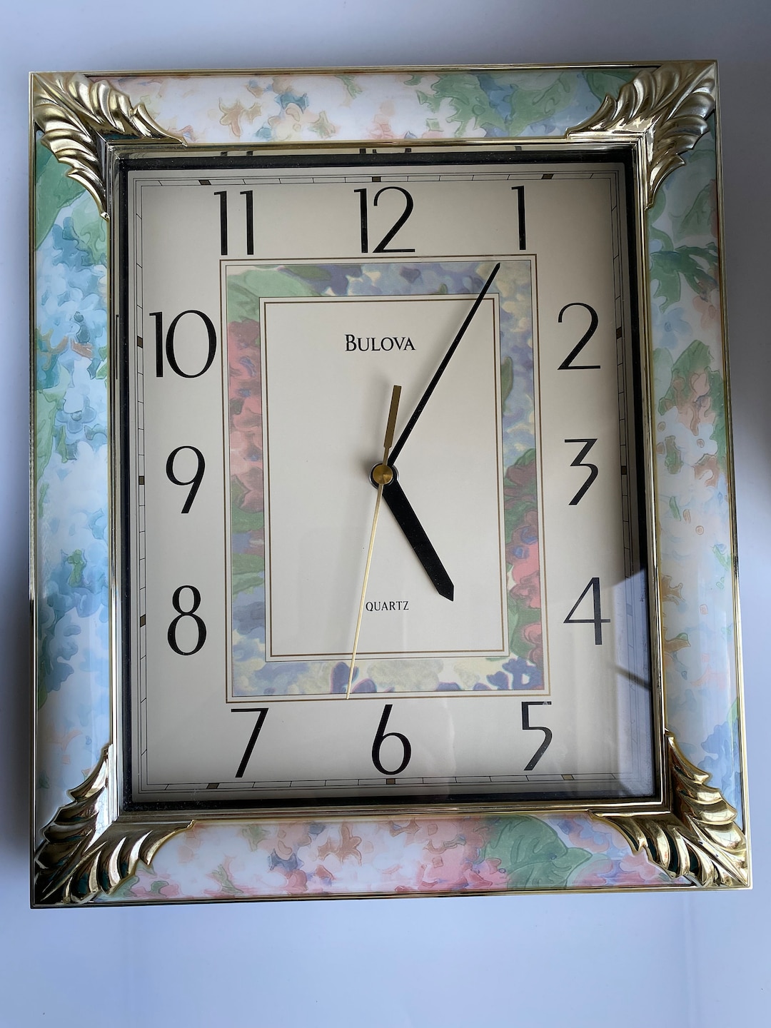 Beautiful Bulova Quartz Wall Clock Elegant Wall Clock Home Etsy