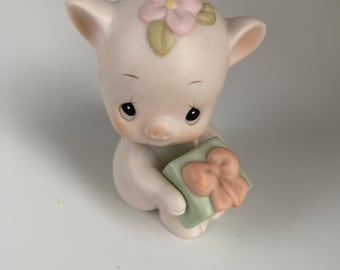 Enesco Precious Moments Miniature Oinky  Birthday Figurine, 1993, 2.75” Tall