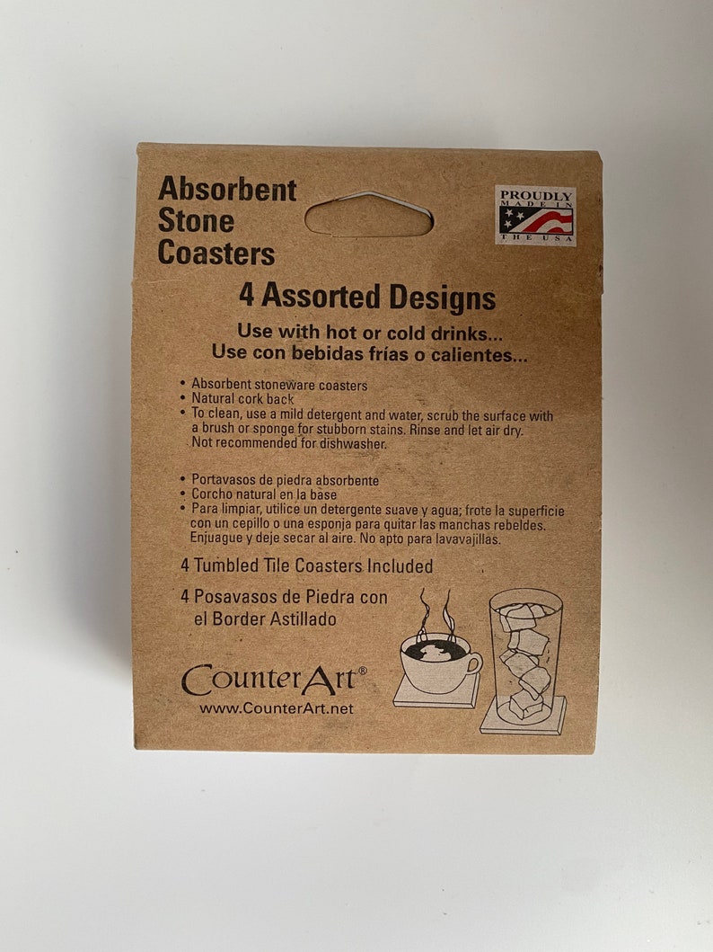 Counter Art Assorted Design Stone Coasters