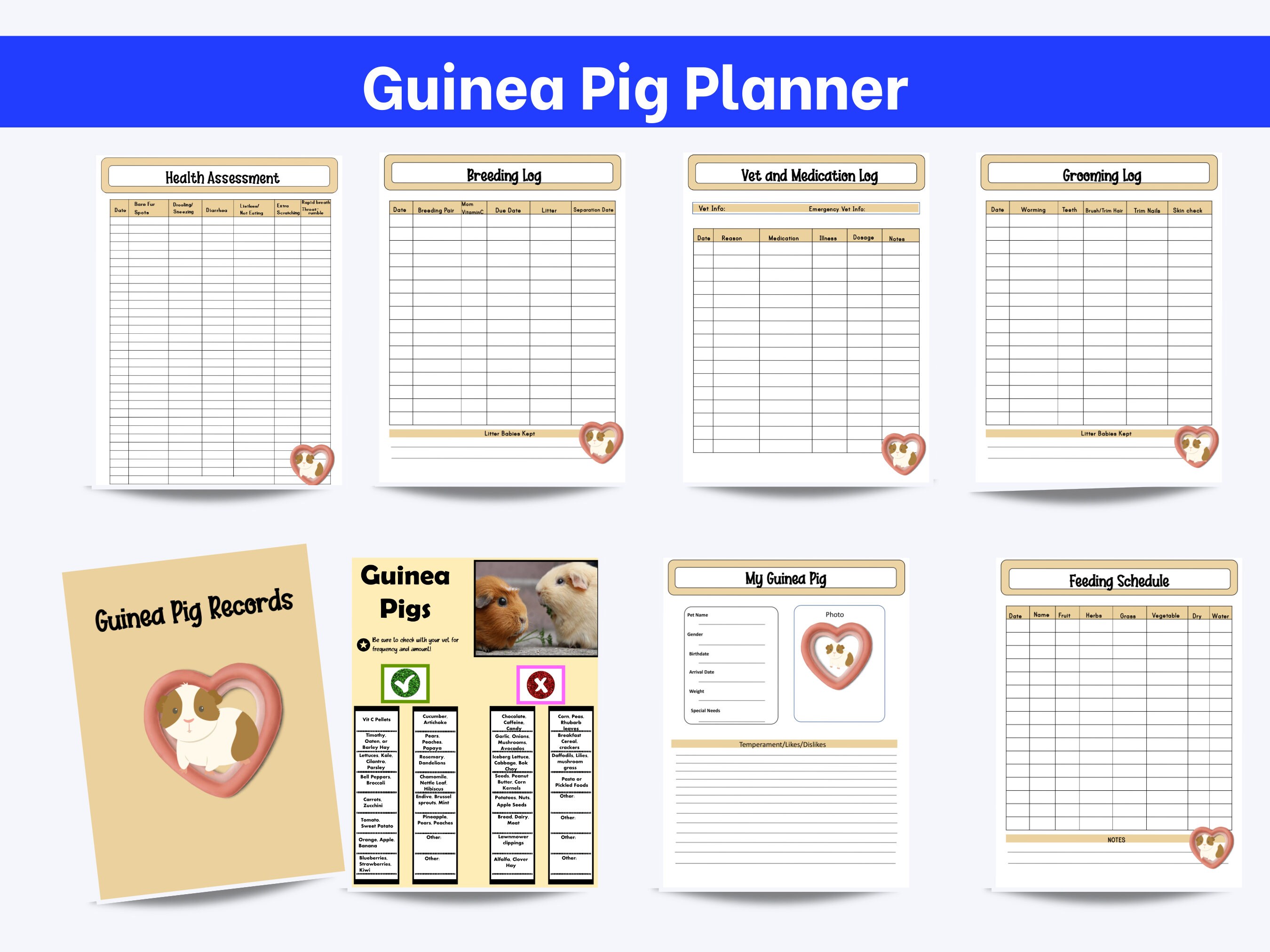 Printable Guinea Pig Feeding Chart Ubicaciondepersonas cdmx gob mx