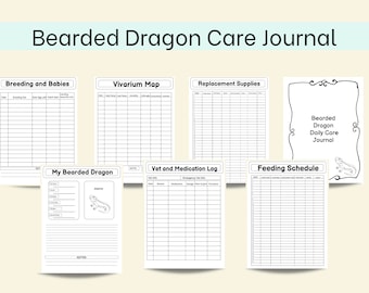Bearded Dragon Daily Care Book: Especially for Beardies! /Digital Download