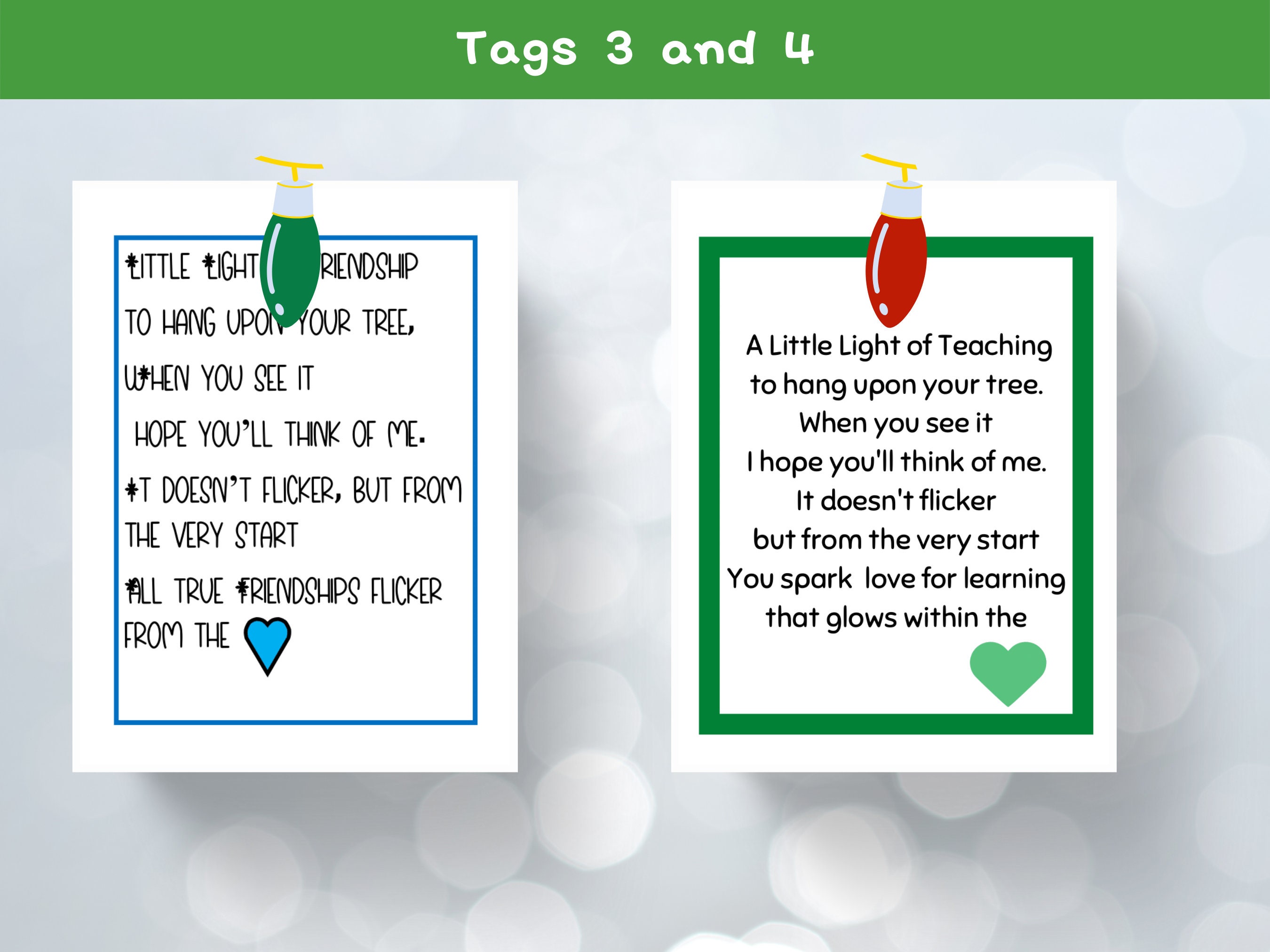 Little Light of Friendship/ Printable Card/craft Ornament Gift/diy ...