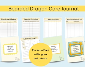Bearded Dragon Care/ Reptile Planner/Personalized Pet Planner/Digital Download