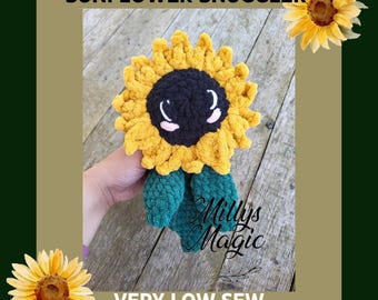 Sunflower Snuggler Crochet Pattern Flower Sunflower PDF Pattern