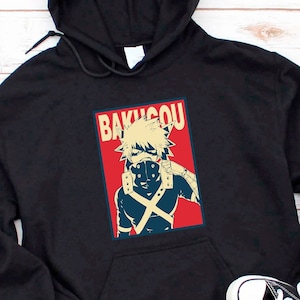 Bakugo Hoodie, Bakugou Katsuki My Hero Academia Hoodie, Bakugo Anime Hoodie, MHA Hoodie, BNHA Hoodies, Boku no Hero Manga Hoodie, Unisex