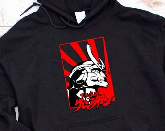 Tengen Toppa Gurren Lagann Anime Sudadera con capucha, Kamina, Sudaderas con capucha de manga robot japonés, Simon, Yoko, Mecha Sudadera unisex