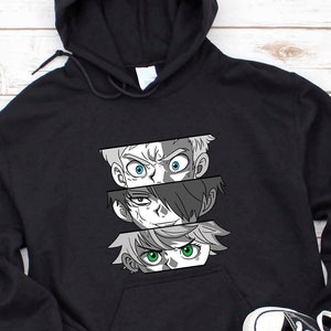 Promised Neverland Hoodie, Yakusoku No Neverland Manga Hoodie, Emma Ray Norman Anime Hoodie, Promised Neverland Japanese Unisex Sweatshirt