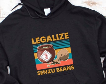 Dragonball Anime Hoodie, Senzu Beans DBZ Hoodie, Senzu Bean Manga Hoodie, Vintage 80s 90s Japanese Anime Unisex Sweatshirt