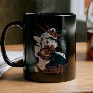 Gundam Wing Mug, Japanese Robot Anime Cup, Mobile Suit Manga Mugs, Gunpla RX 78, Amuro Ray Cups