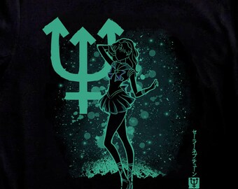 Sailor Neptun Anime Shirt, Michiru Kaiou Sailor Moon Manga Shirt, Hübscher Wächter, Usagi Tsukino, Japanisches Unisex SailorMoon Tee