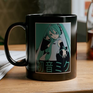Hatsune Miku Mug, Project DIVA Vocaloid Anime Cup, Kawaii Girl Manga Mugs, Japanese Cups