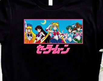 Sailor Moon Manga Shirt, SailorMoon Anime Shirt, Usagi Tsukino, Pretty Guardian, Luna, Serena, Mamoru, Unisex Sailor Moon Tee