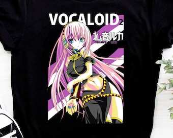 Camiseta Megurine Luka, camiseta de anime Project DIVA Vocaloid, camiseta de manga Kawaii Girl, Hatsune Miku, camiseta japonesa unisex