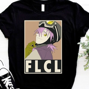 Haruko Haruhara FLCL Shirt, Fooly Cooly Anime Shirt, Mamimi, Furi Kuri Manga Shirt, Japanese Unisex Tee