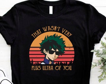 Izuku Midoriya Deku Anime Shirt, My Hero Academia Shirt, Plus Ultra Boku no Hero, MHA Shirt, BNHA Shirt, Manga Shirt, Midoriya Shirt Unisex