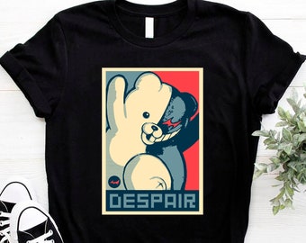 Monokuma Anime Shirt, Danganronpa Shirt, Junko Komaeda, Monokuma Despair Manga Shirt, Monobear, Hopes Peak Academy, Dangan Ronpa Unisex Tee