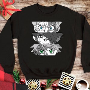 Promised Neverland Sweatshirt, Yakusoku No Neverland Manga Sweater, Emma Ray Norman Anime Sweatshirt, Neverland Japanese Unisex Sweatshirt