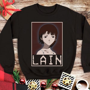 Serial Experiments Lain Sweatshirt, FLCL Anime Sweater, Lain Iwakura Manga Jersey, Japanese Unisex Sweatshirts