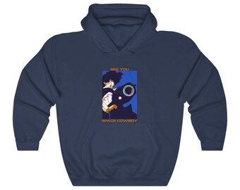 Cowboy Bebop Anime Hoodie, Whatever Happens Happens, See You Space Cowboy,  Aesthetic Anime Spike Spiegel Unisex Sweatshirt - Main Image
