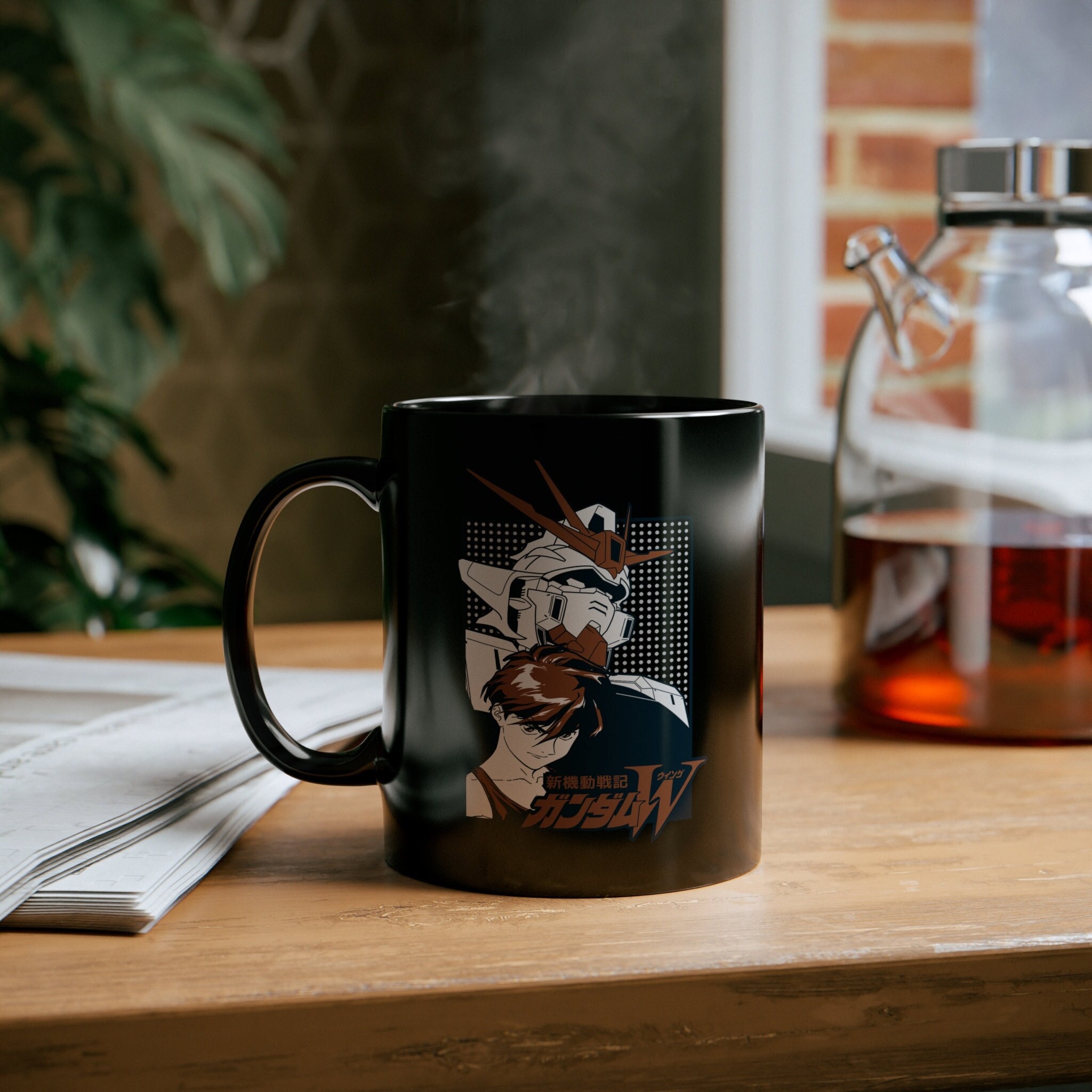 Gundam Wing Mug, Japanese Robot Anime Cup, Mobile Suit Manga Mugs, Gunpla RX 78, Amuro Ray Cups